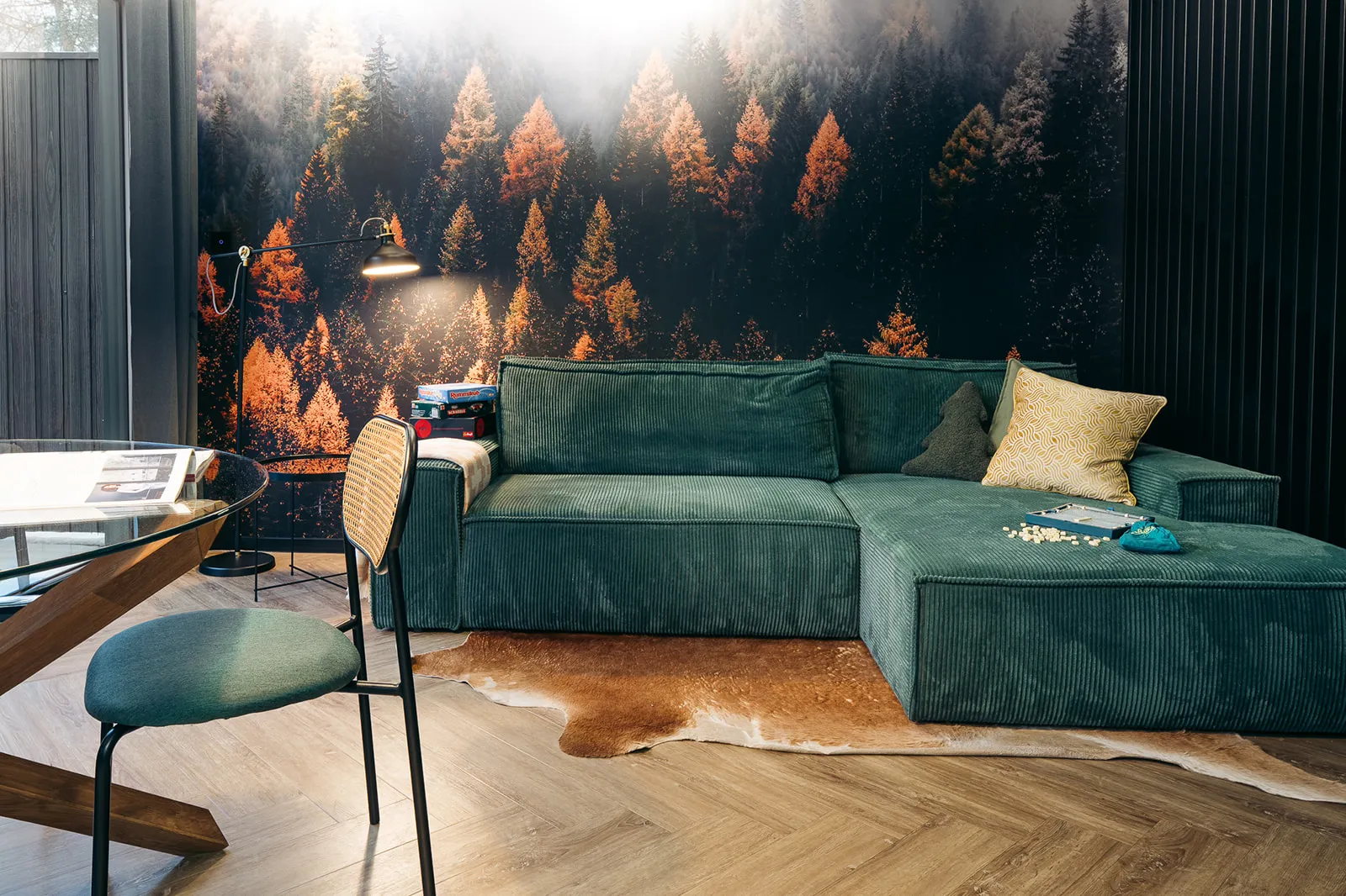 Salon z rozkładaną sofą — domek Grønne, Strøme Sulistrowiczki
