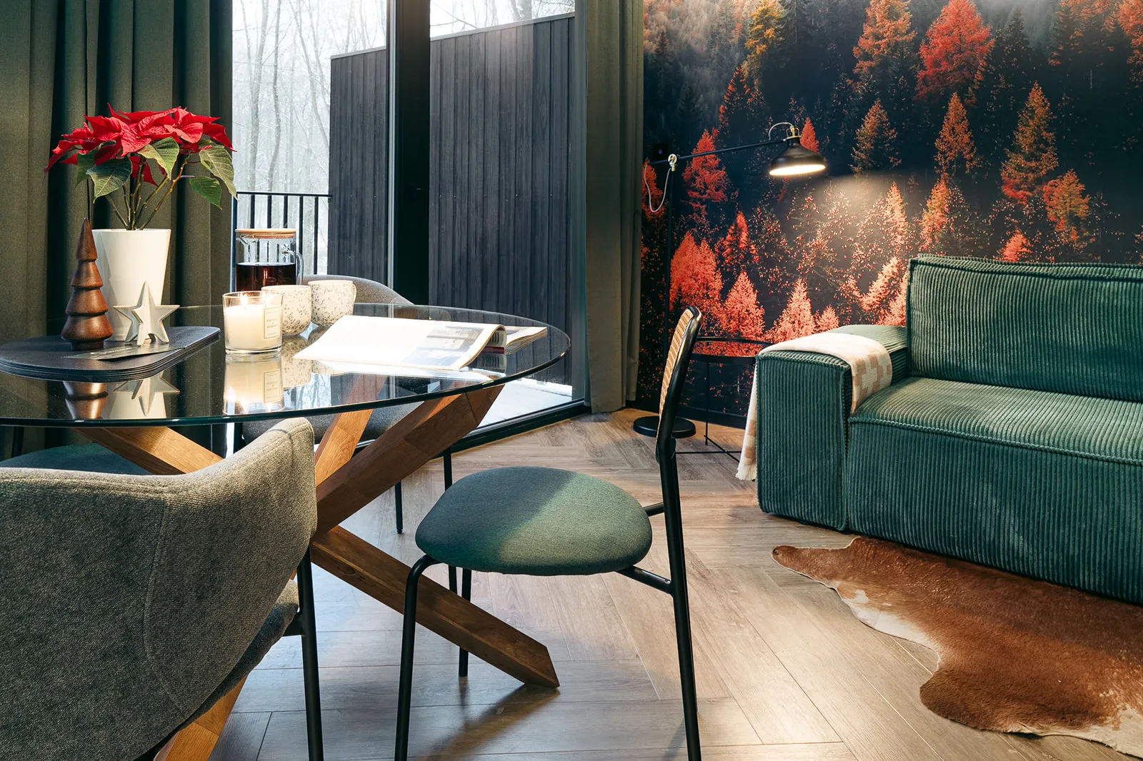 Salon z rozkładaną sofą — domek Grønne, Strøme Sulistrowiczki