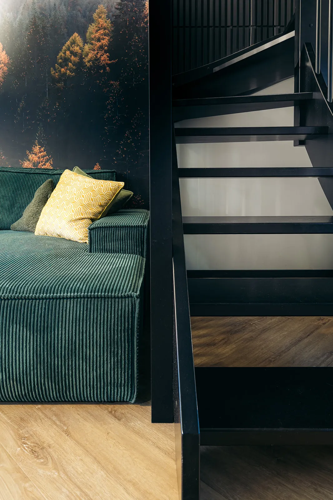 Salon z rozkładaną sofą — domek Grønne, Strøme Sulistrowiczki