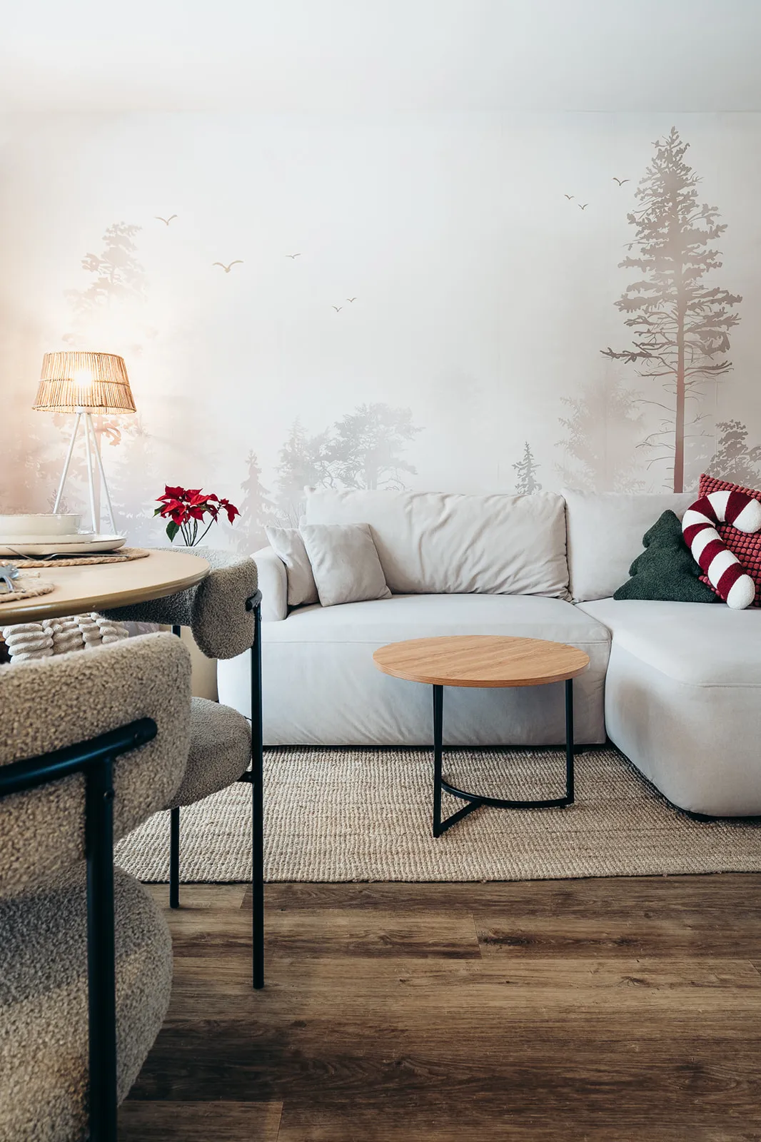 Salon z rozkładaną sofą — domek Hvita, Strøme Sulistrowiczki